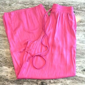 Wide Leg Hot Pink Pants